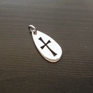 James Avery Retired Teardrop Cross Charm